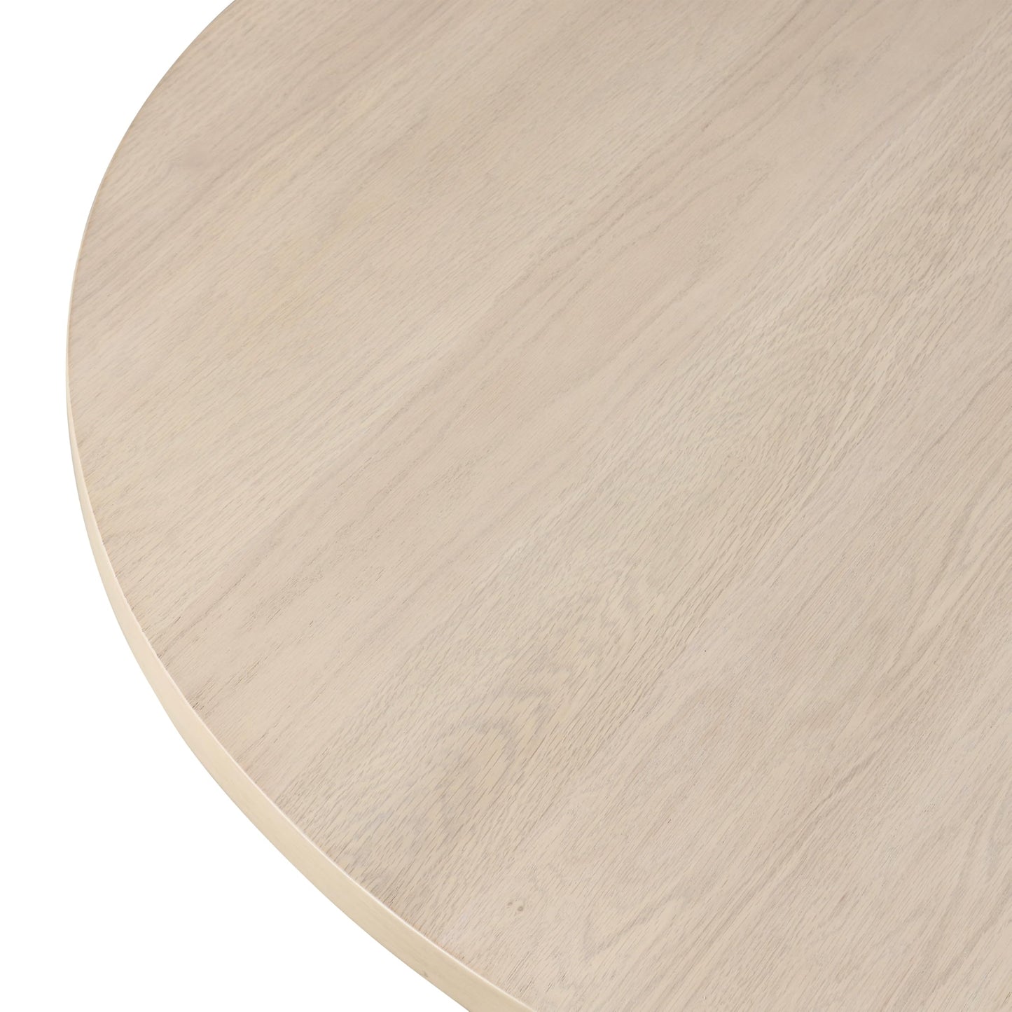 Furniture of America Alakez Mid-Century Modern Solid Wood 60 to 78-inch Oval Extendable Dining Table with One 18-inch Leaf, Double Pedestal Base for Home Kitchen, Dinettes, White Oak