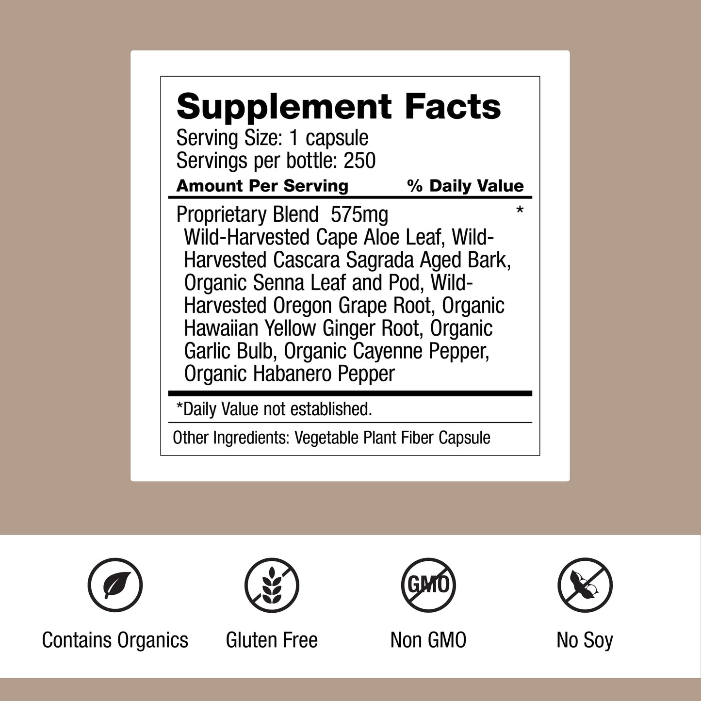 Dr. Schulze's Intestinal Formula #1 - Bowel Movement Supplement for Colon Health Support - Bloating & Constipation Aid - Intestinal Cleanse - All-Natural - Plant-Based - Vegan - 250 Count
