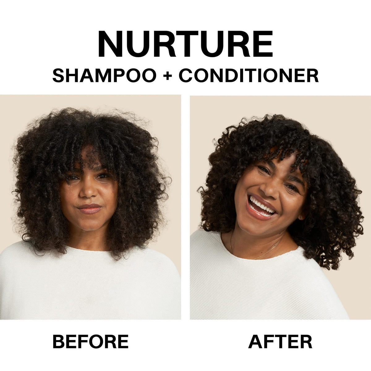 JVN Nurture Hydrating Conditioner, Moisturizing Conditioner for All Hair Types, Detangles & Softens Hair, Made with Clean Hemisq