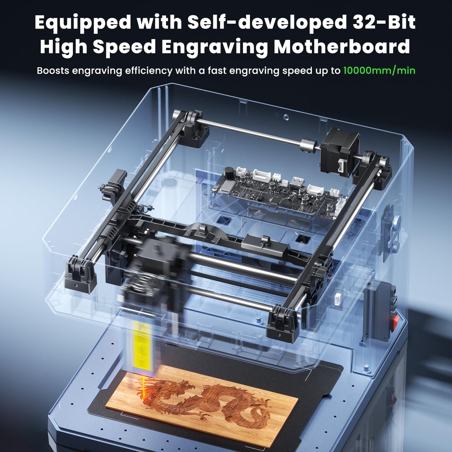 SCULPFUN iCube Ultra Dual Laser Engraver, 12W Diode + 1.2W Infrared, Auto Focus Function, with Smoke Filter, Desktop Engraving Machine for Jewelry, Metal, Wood & Leather, 5.9 * 5.3" Working Area