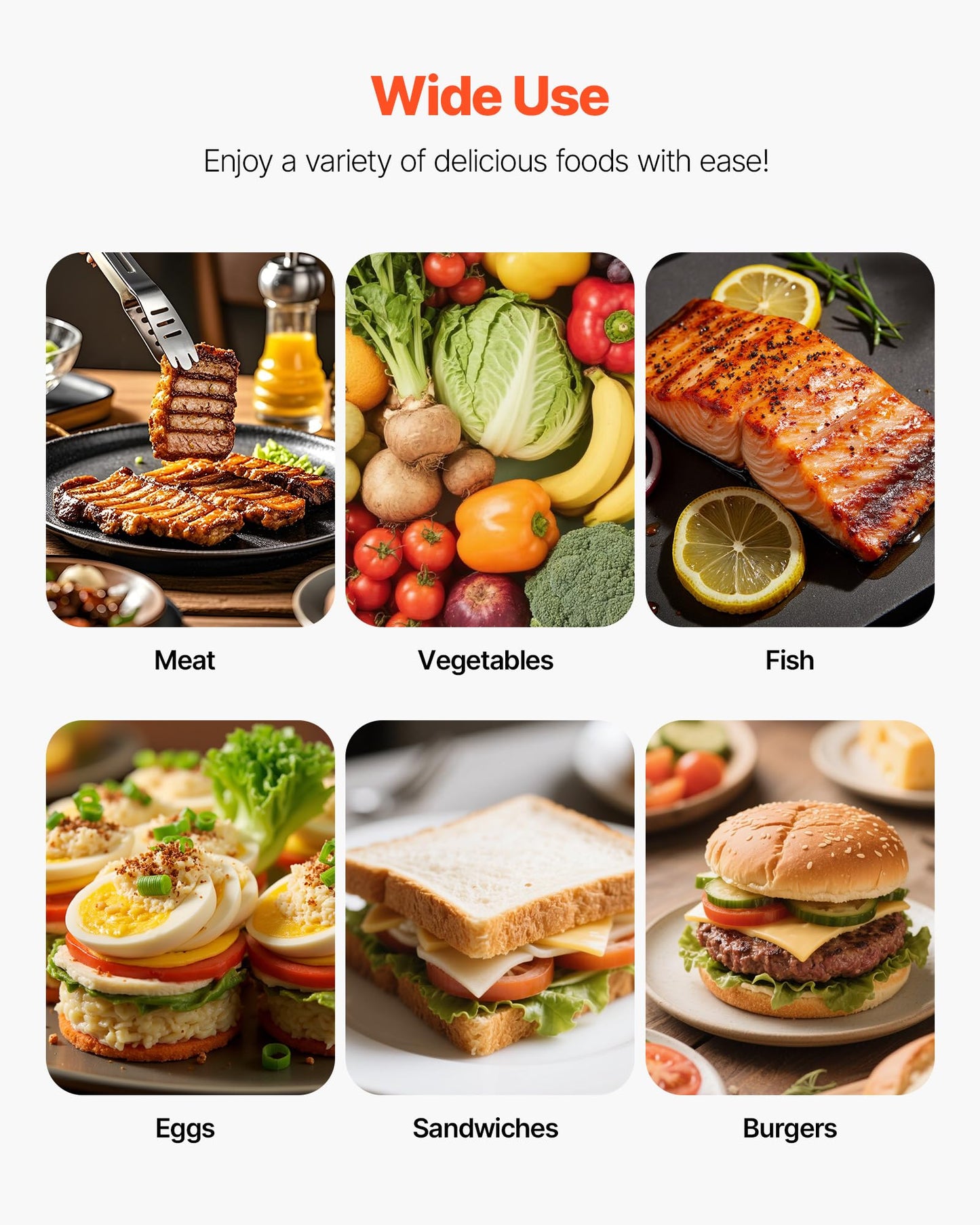 VEVOR Commercial Panini Grill, 3600W Electric Sandwich Panini Maker, Stainless Steel Double Sandwichs Press Grill with Handle and Temp Control, 19x9 in Flat Enamel Plate for Hamburger Steak Bacon