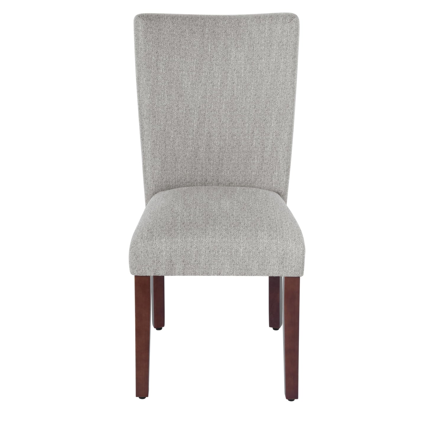 HomePop Parsons Classic Upholstered Accent Dining Chair, Single Pack, Light Grey