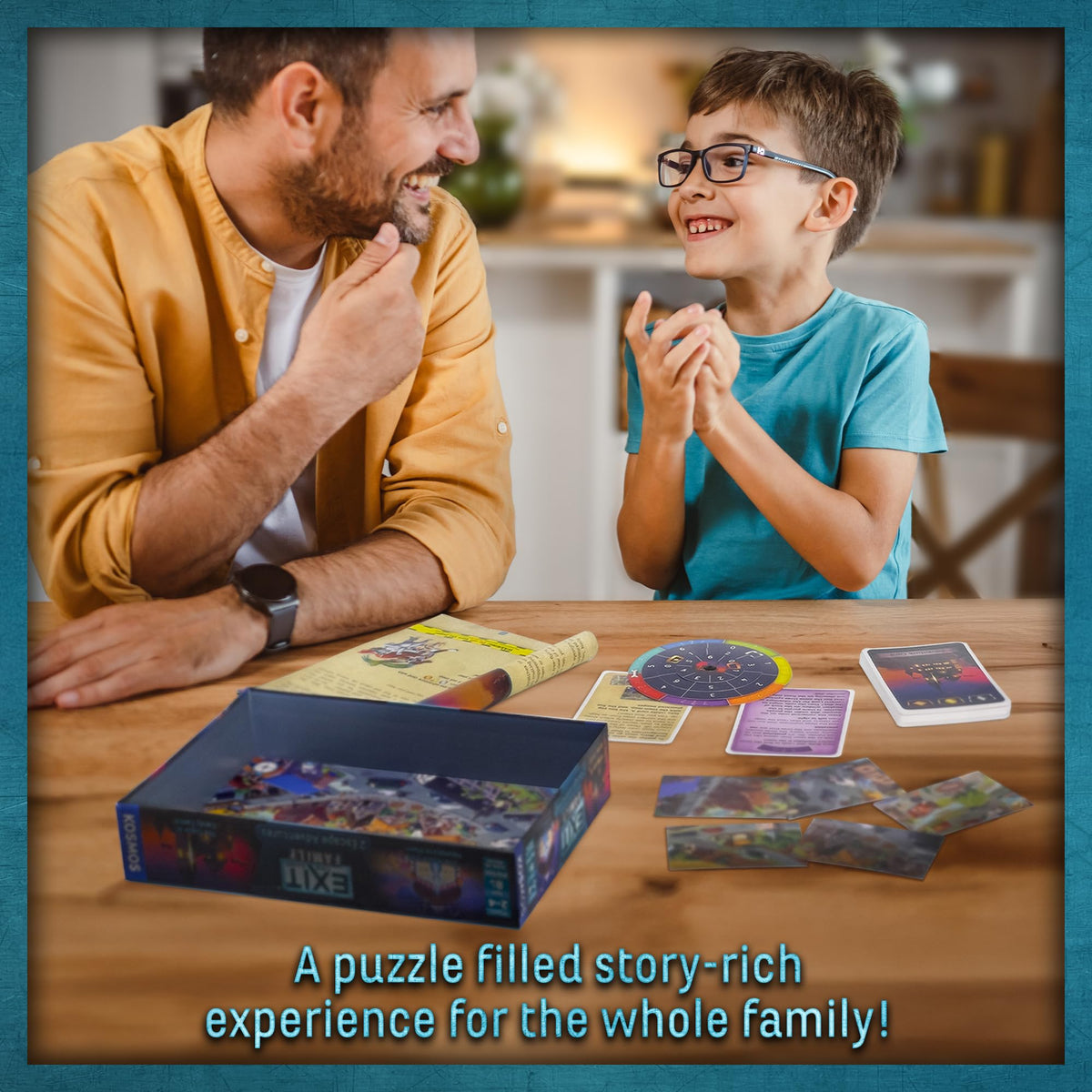 EXIT: The Game - Family - 2 Escape Adventures, at-Home Escape Room, Co-Operative Game, Family Activity, Brainteasers, 2-4 Players