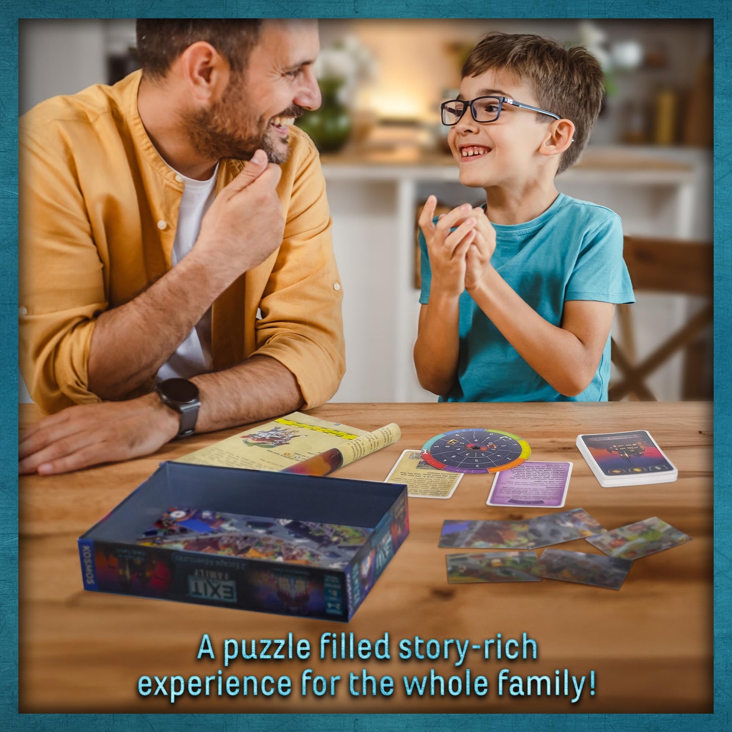 EXIT: The Game - Family - 2 Escape Adventures, at-Home Escape Room, Co-Operative Game, Family Activity, Brainteasers, 2-4 Players