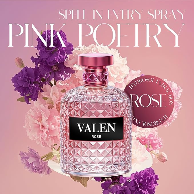 4-Piece Women's Perfume Set with 10ml Rollerball, EDP Collection, Variety of Fragrances,Long Lasting Fragrance (Belicia For Women/Valentine Rose/Sexy Lady/COOL OCEAN-Women)