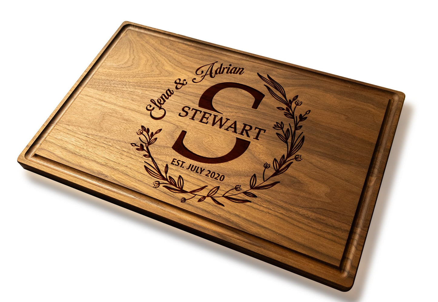 Custom Engraved Charcuterie Board – Personalized Wooden Cutting Board, Unique Gift for Weddings, Bridal Showers, Anniversaries, Christmas, Realtors, Parents & Housewarming