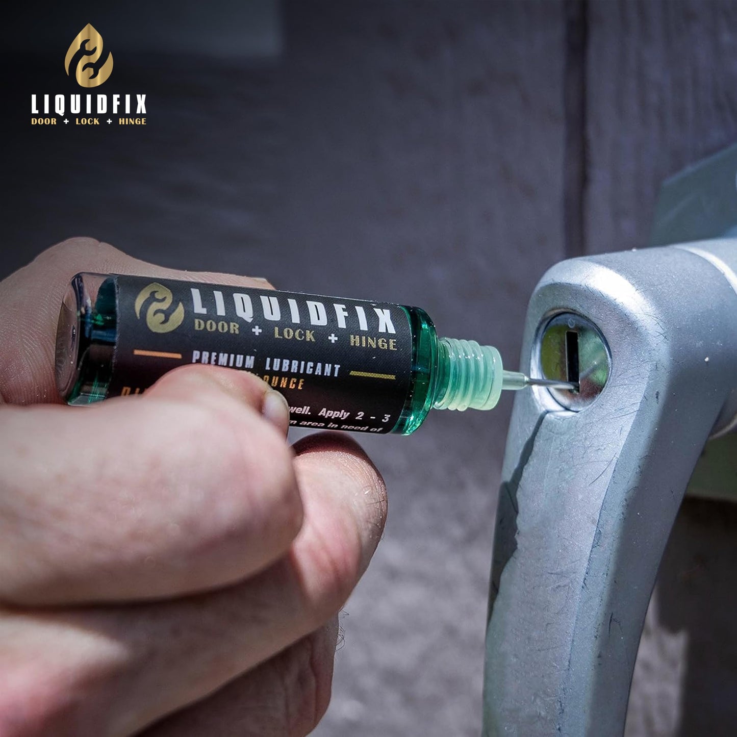 LIQUIDFIX LiquidFix Door, Lock, and Hinge Lubricant | 4 oz Dropper + 0.5 Needle Combo Pack Door & Sliding Long-Lasting Squeaky Oil for Hinges Glass Doors