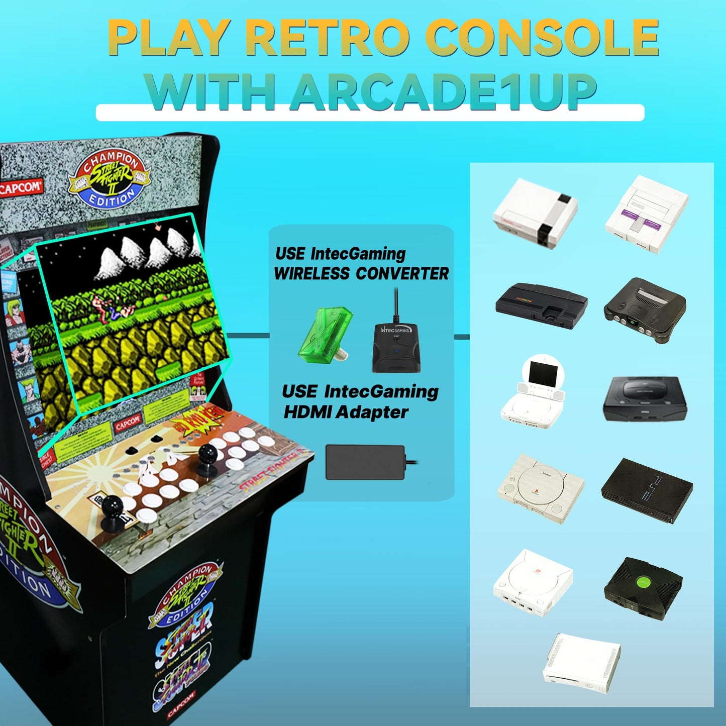 Switch Fighting Stick for Arcade1Up Cabinet, Play Your Switch Arcade Stick on The Cabinet, Modded Switch Joysticks Specially Designed for Arcade1Up