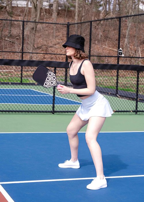 Ultra-Chic Carbon Fiber Pickleball Paddle by Yalla. 16mm Core, Pro-Size. CAS Surface, Honeycomb Design. Stylish, High-Performance Paddle for Spin Control and Power. Comfortable Grip, Durable Racket