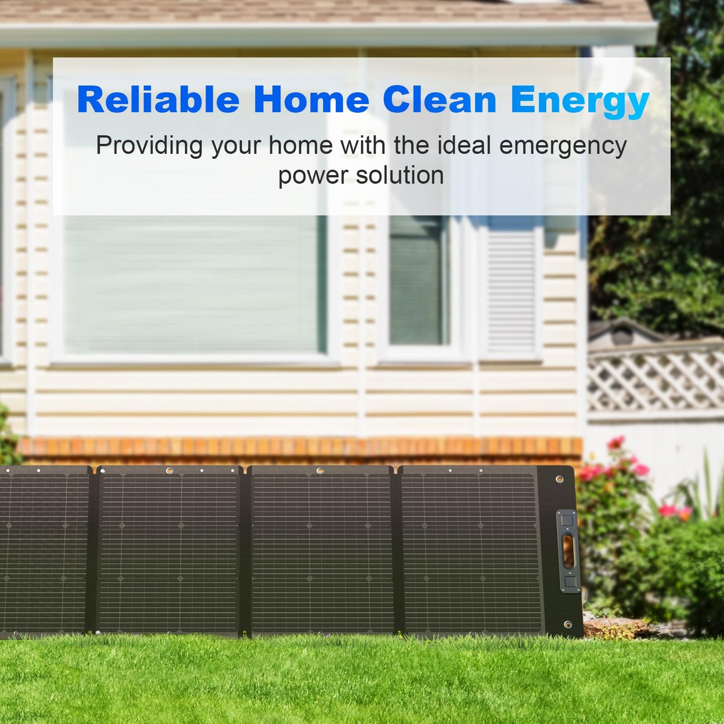 Junbpaw 210W Portable Solar Panel, Waterproof Foldable Solar Panel Power Backup, Solar Charger for Power Station RV Camping Off Grid