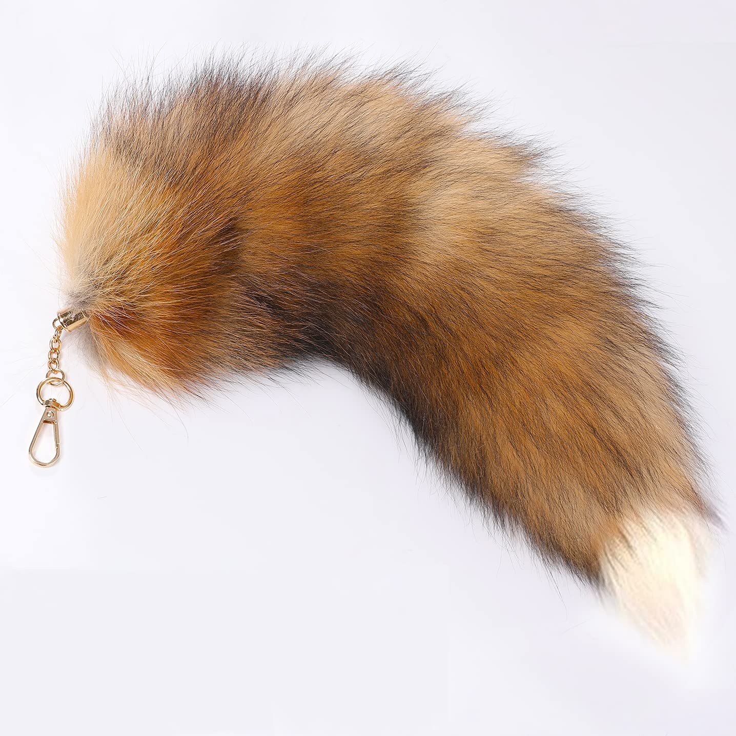 YXCFEWD Kids Fluffy Fox Ears and Tail Set - Cosplay Party Costume with Fox Tail Keychain - Halloween
