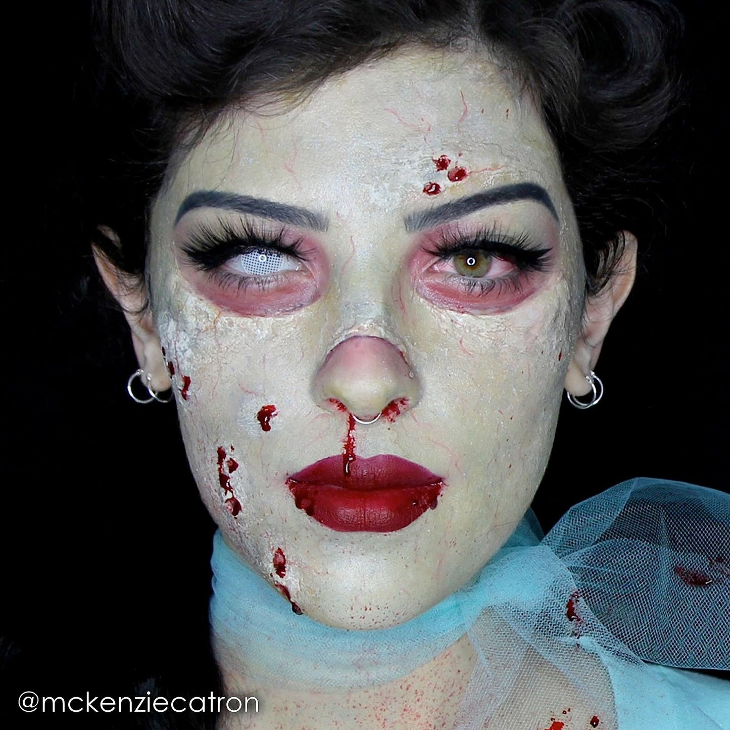 Mehron Makeup Liquid Latex | SFX Makeup | Halloween | Latex Glue for Skin | Prosthetic Glue 61 fl oz (473 ml) (Zombie Flesh)