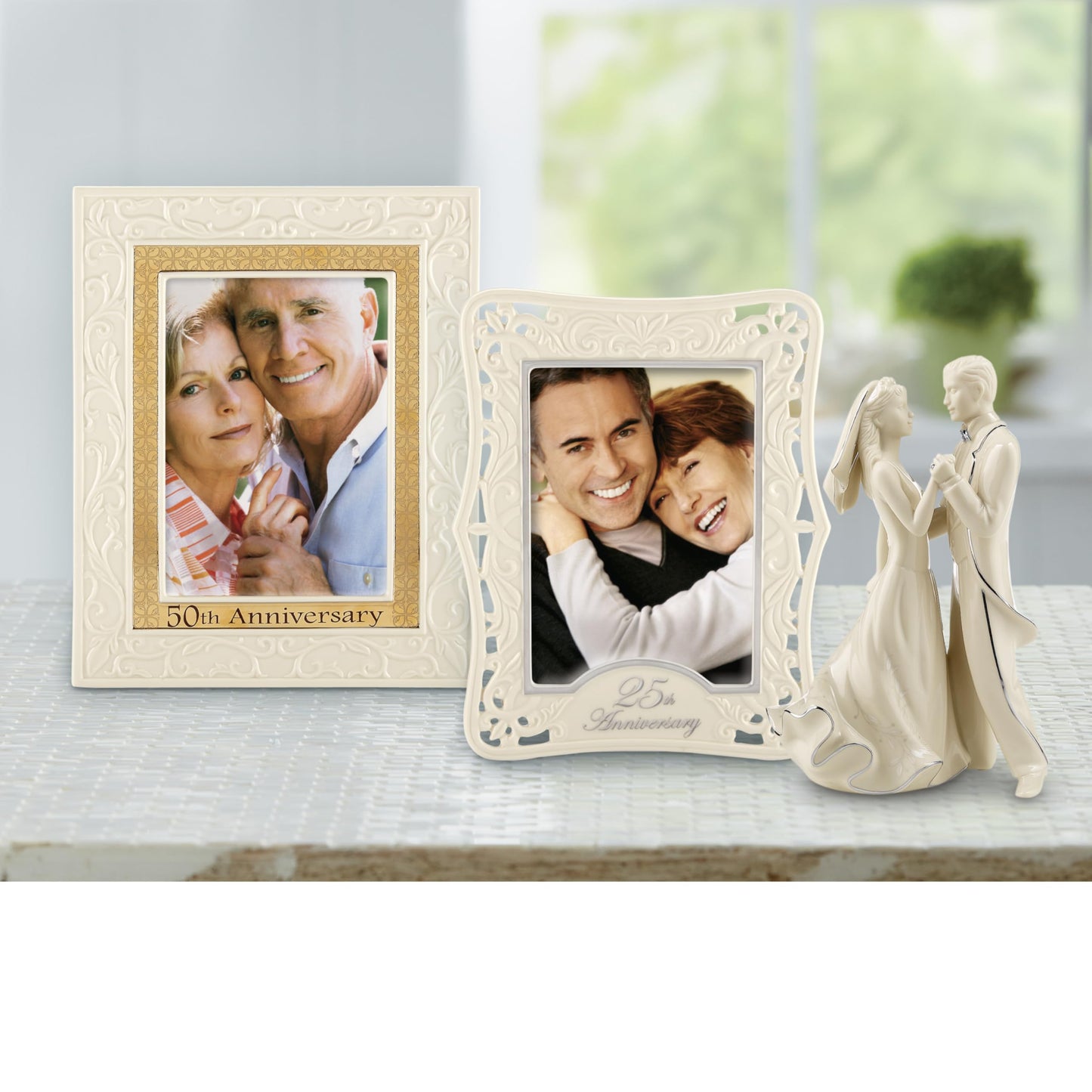 Lenox Portrait Gallery 50th Anniversary Luxury Frame, 5 by 7-Inch - 826478