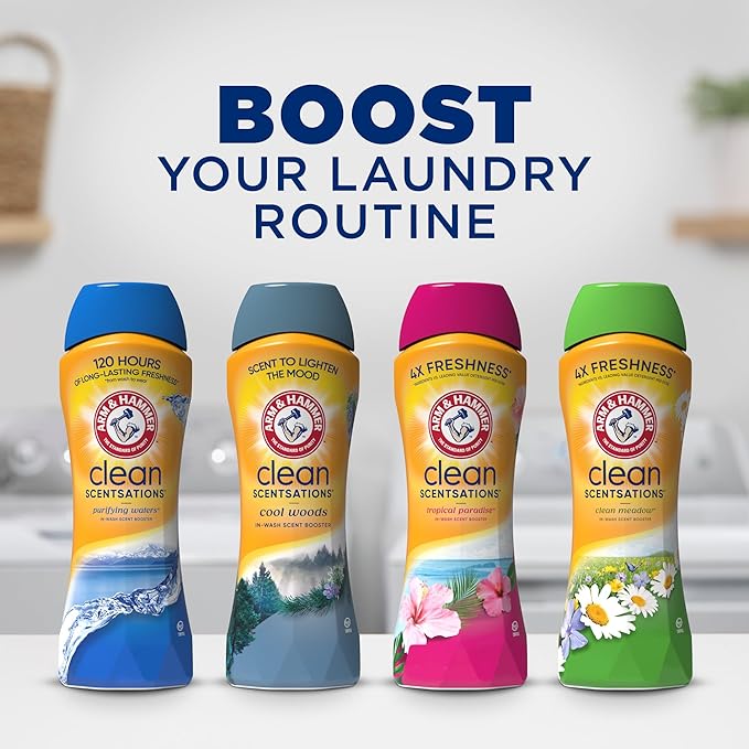 Arm & Hammer In-Wash Scent Booster Tropical Paradise, 24 oz, Pack of 4