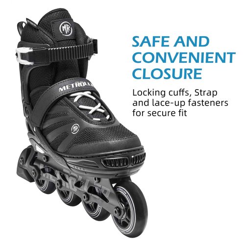 METROLLER Women Inline Skates Men Skates for Adult Female Male Adjustable Inline Skates for Teens Boys and Girls.