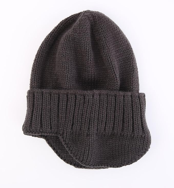 Home Prefer Mens Winter Hat Knit Earflap Hat Stocking Caps with Ears Beanie Hat