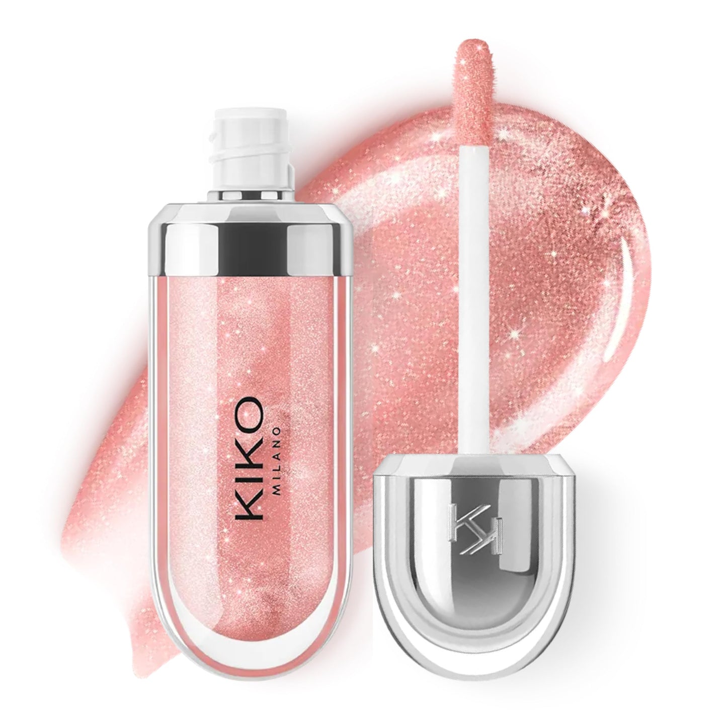 Kiko MILANO 3D Hydra Lipgloss - Pearly Shell, Softening 1 Count Lip Gloss, Model KM000000188031B
