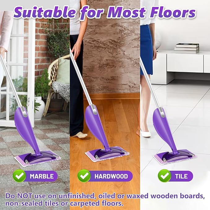 Mop Pads Refill for Swiffer WetJet: 10 PCS Disposable Pad for Hardwood Muilt-Surface Floor Cleaning - Heavy Duty Refills Absorb & Lock Stains