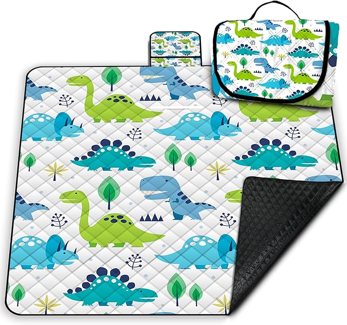 Extra Large Picnic Blanket Waterproof,80"x 80"Foldable Machine Washable Beach Blanket,Outdoor Blanket for 6-8 Adults,Picni...