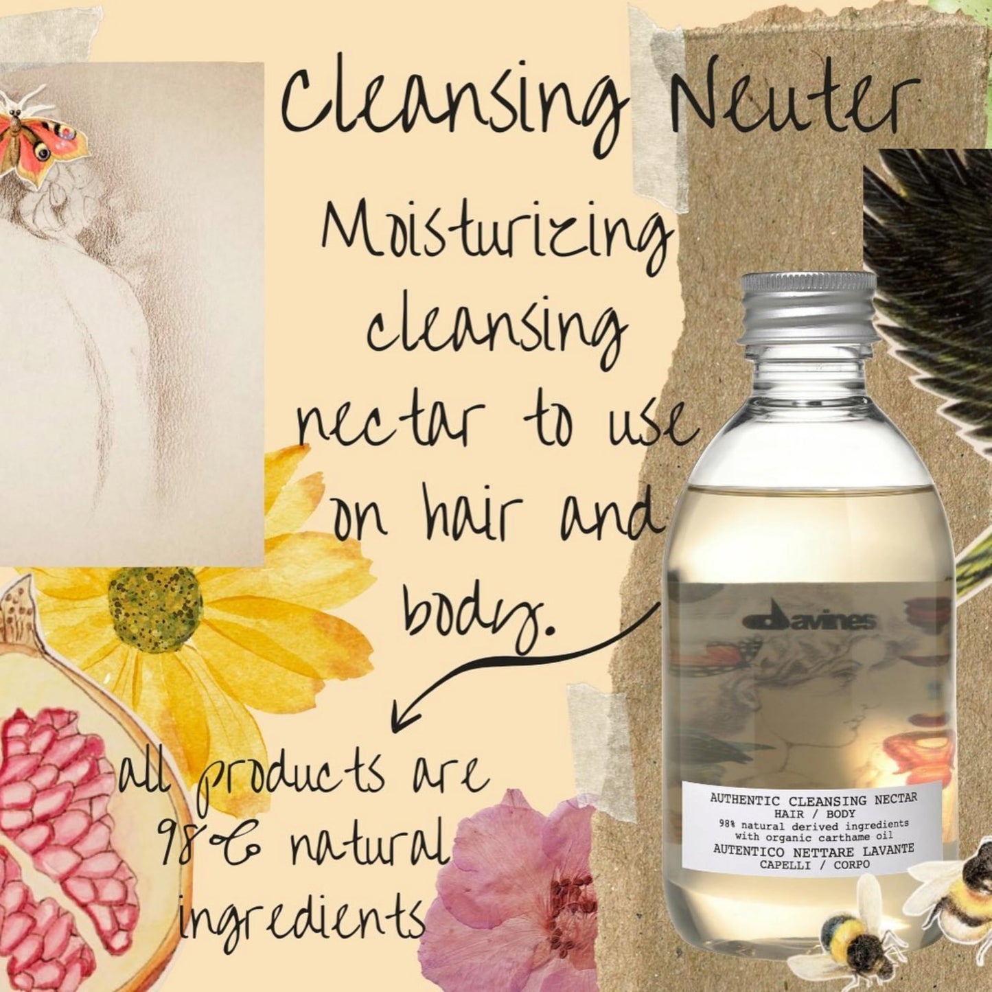 Davines Authentic Nectar, 9.47 Fl Oz