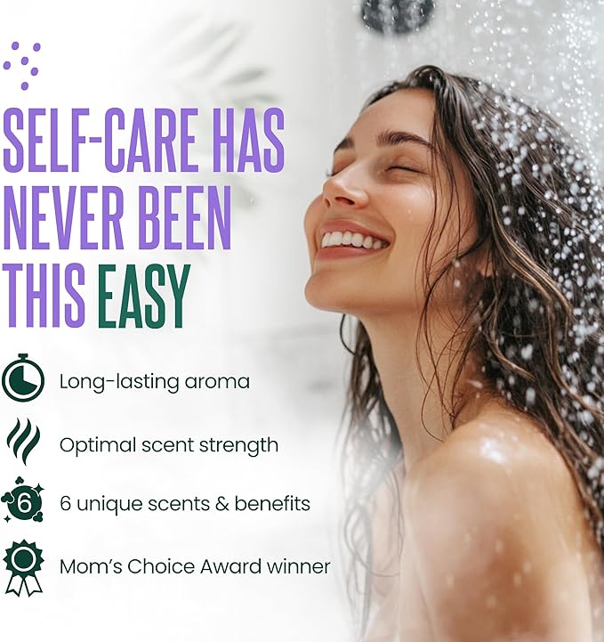 Cleverfy Shower Steamers Aromatherapy – Stocking Stuffers for Teen Girls, Women and Wife – Christmas Gifts for Teens and Women – White Elephant Gifts for Adults – 6 Tablets