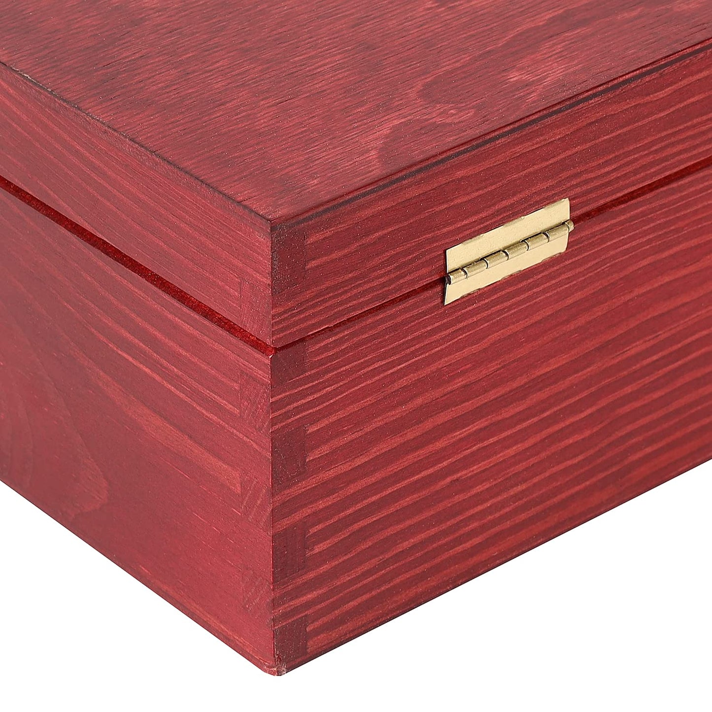 Creative Deco Red Wine Wooden Box Gift Storage | 2 Bottles | 13.77 x 7.87 x 3.93 in | Wood Holder Lacquer | Perfect Luxury Box for Christmas, Birthday, Wedding, Valentine’s Day, Anniversary