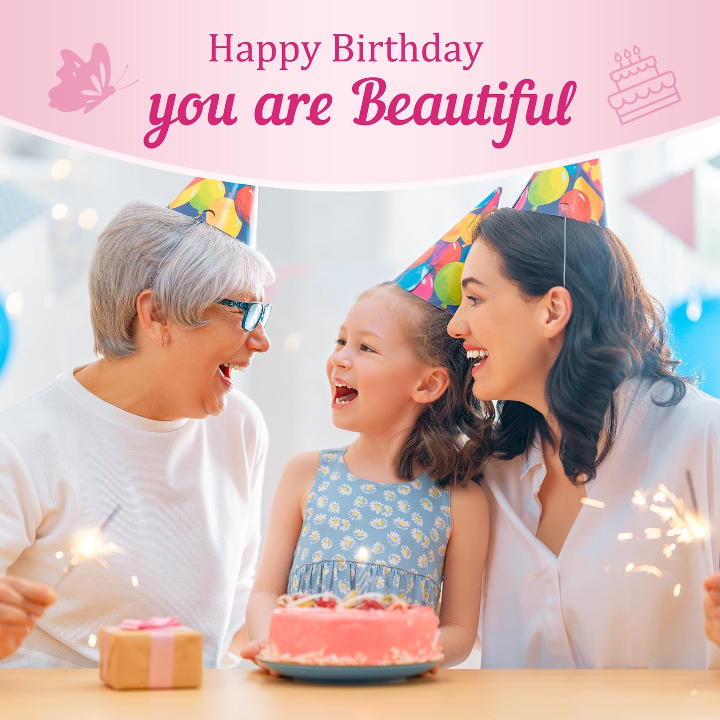 LAVEIR 5 Year Old Girl Birthday Gift Ideas, Butterfly Birthday Gifts for 5 Year Old Little Girls Crystal Jewelry Bracelet for Daughter Granddaughter Niece