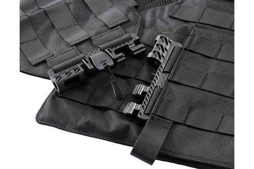 Lancer Tactical Quick Release Medium/Large Airsoft Vest Pouch (Large, Black)