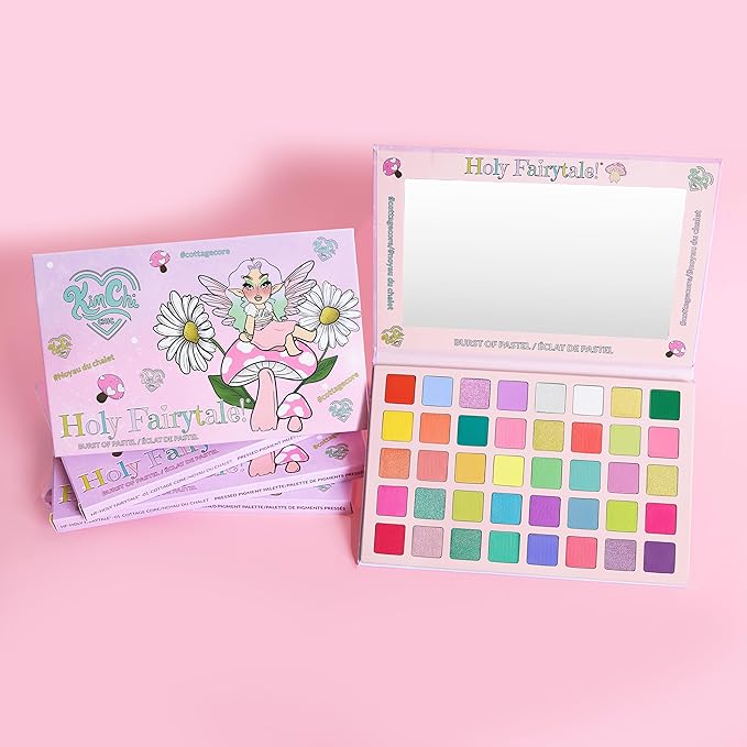 Kimchi Chic Holy Fairytale Palette – 40 Color Eyeshadow Palette, Highly Pigmented, Blendable, Long Lasting, Cruelty Free Cottagecore 1.26oz