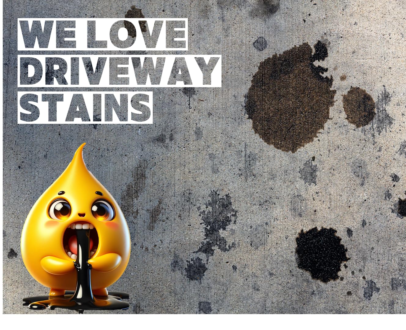 Overnight Stain Remover for Cleaning Oil Stains on Concrete, Driveway, Pavers & Garage Floors,White, AOD3232301