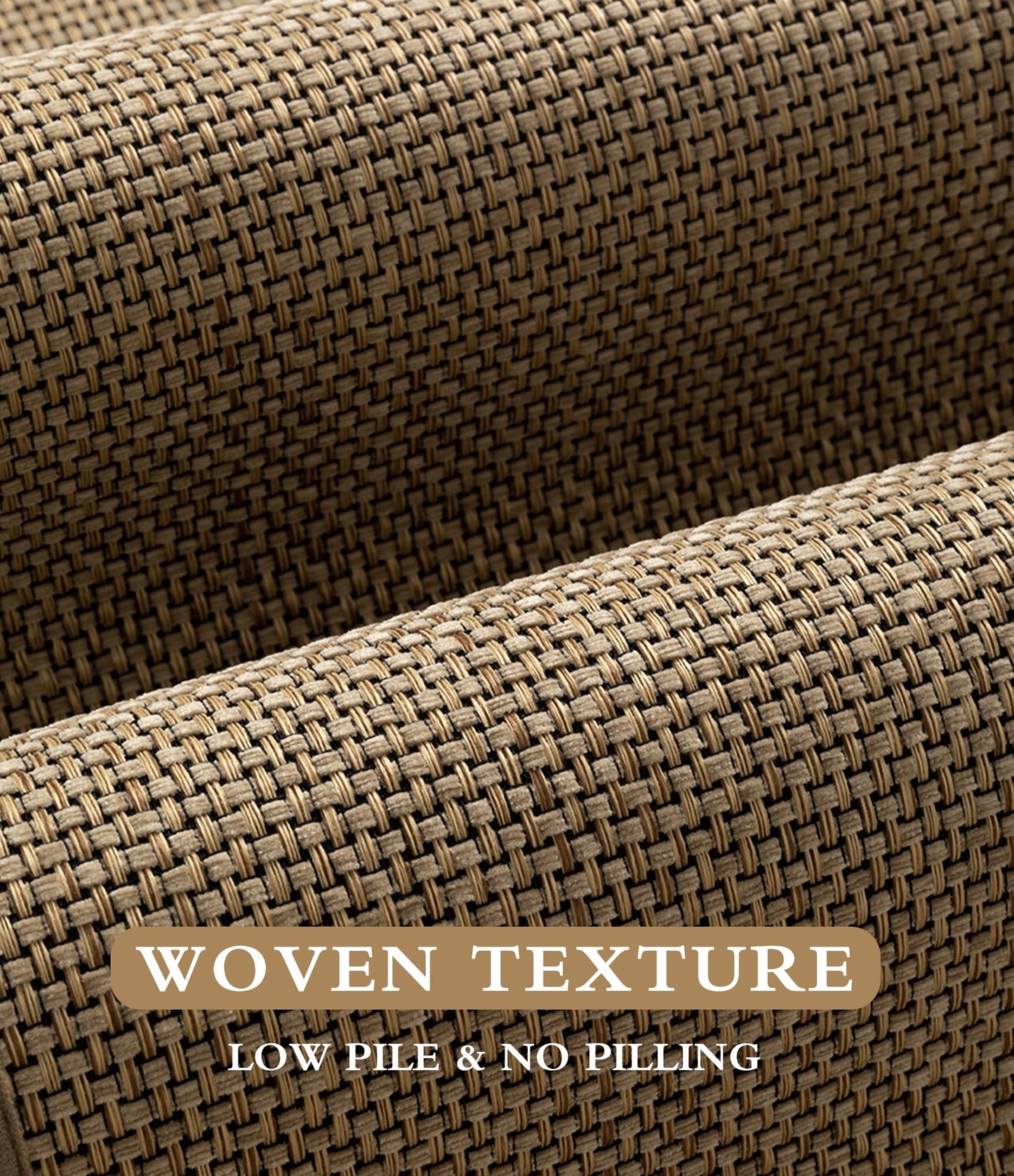 YIHOUSE Bathroom Rugs Mat 17x24- Small Non Slip Bath Mat Quick Dry Absorbent, Thin Bathroom Rugs Fit Under Door, Neutral Easy Jute Beige 17"x24"