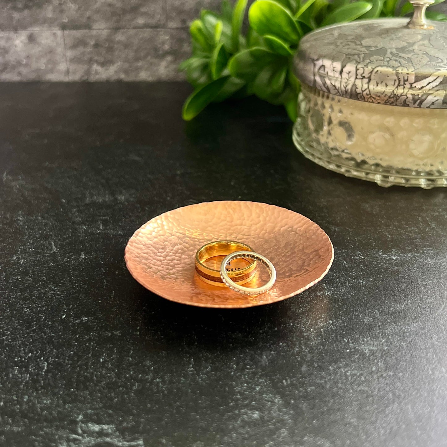 Handmade I Still Do Hammered Copper Ring Or Trinket Holder Dish, Gift for Her or Him, Anniversary, Birthday, Wife, Bride, Husband, Girlfriend (Copper)