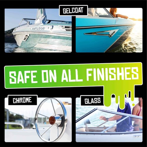 Boat Juice Exterior Boat Cleaner 32oz & 1G Bundle - Boat Water Spot Remover, Boat Ceramic Coating, Boat Wax, Boat Cleaner Fiberglass, Boat Cleaning Supplies (Kit)