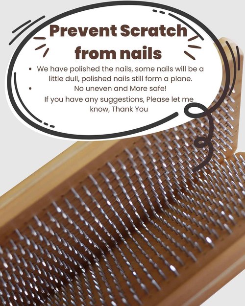 QEAHZ Sadhu Board - 8mm, Large Size, for Beginners, Nail Boards for feet, for Yoga and Meditation, Acupuncture Foot Massage