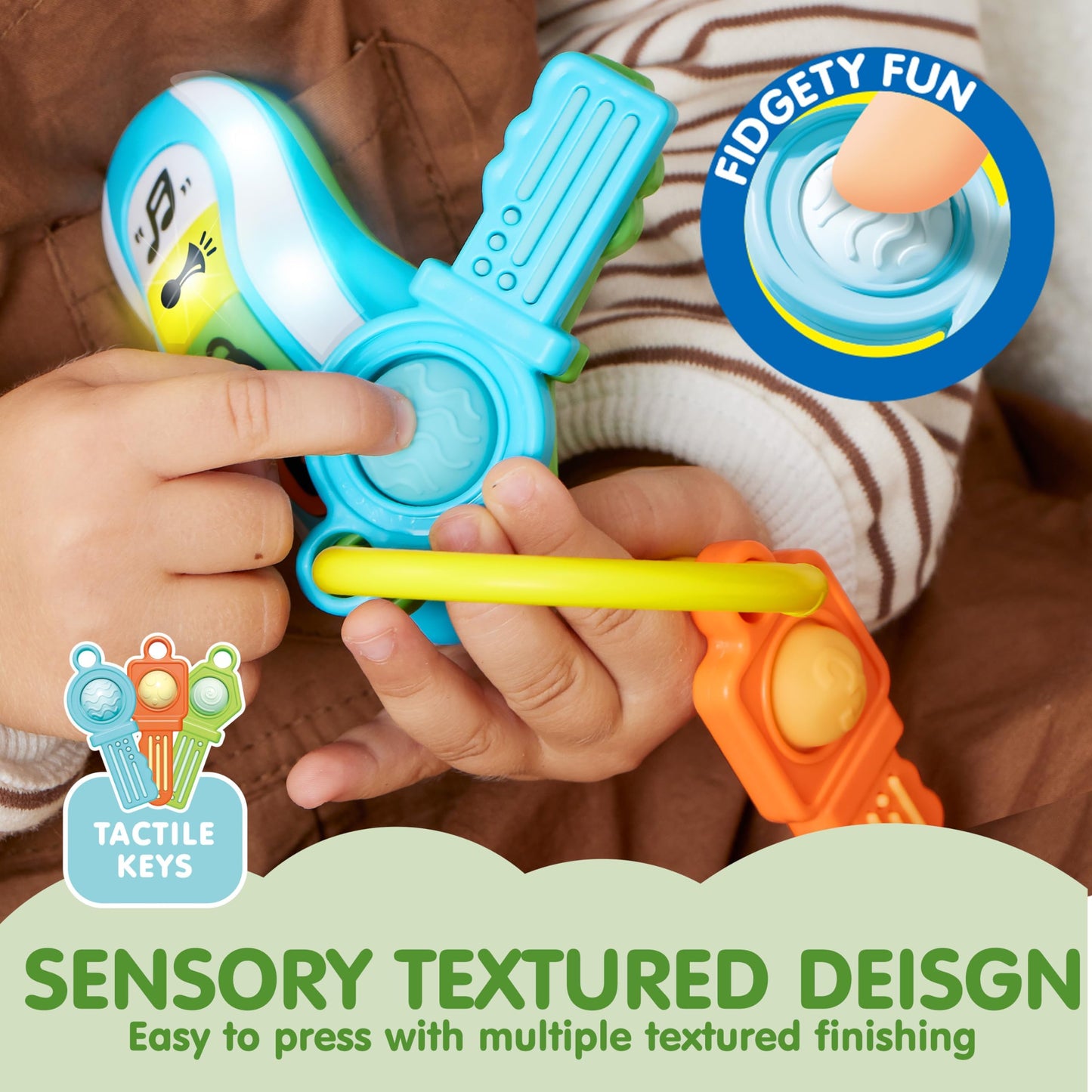 JOYIN Baby Musical Toy Phone and Car Keys Teether Set, 60+ Music and Learning Phrases, Baby Learning Toys 10 Months, Toddler Birthday Gifts for Girs Boy, Easter Basket Stuffers