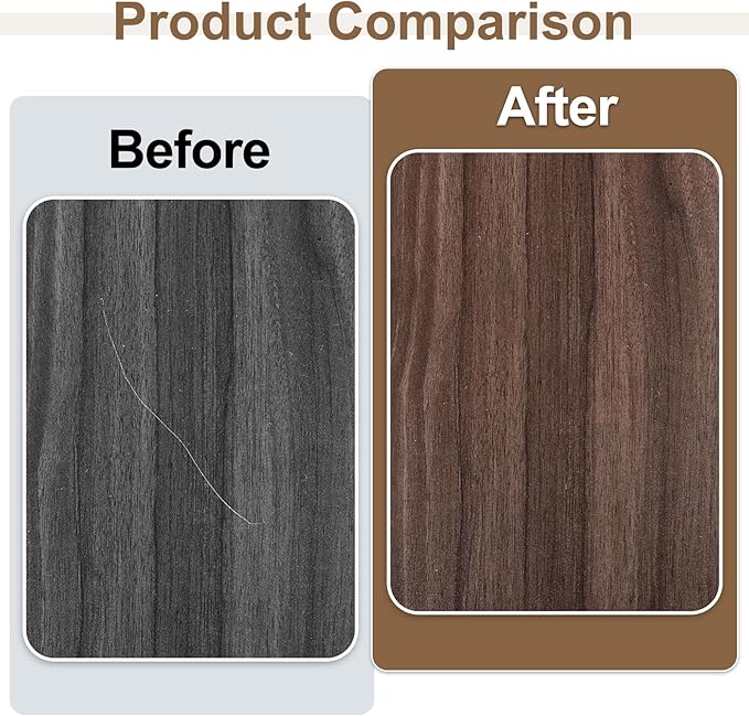 uxcell Furniture Repair Wood Markers, 2 Pcs Mahogany Touch Up Filler Sticks, Oil Based Paint Markers for Scratches, Wood Floors, Tables, Cabinet, Carpenters, Cover Ups