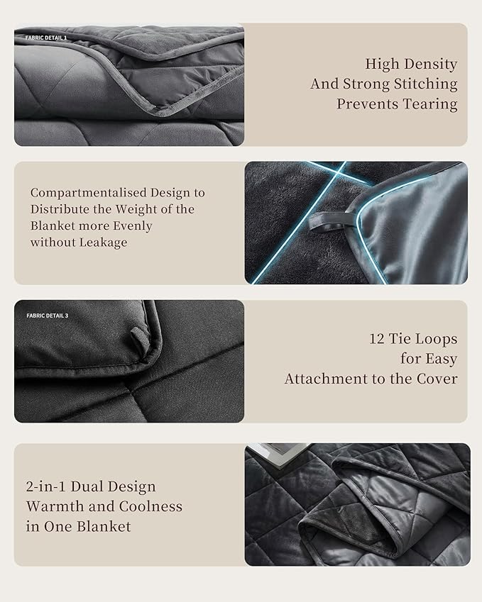 L'AGRATY Queen/King Size Weighted Blanket for Adults 20lbs, 80"x87" — Cooling Breathable Heavy Blanket with Glass for Sleeping Perfect for Hot Sleepers & Couples Machine Washable All-Season Wine Red
