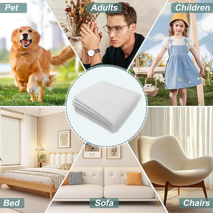 MAOOHON Grounding Blanket, Earth Connected Bedding Throw, Grounding Sheet for Improved Sleep, Includes Silver Fiber 50x60 Inch, Beige