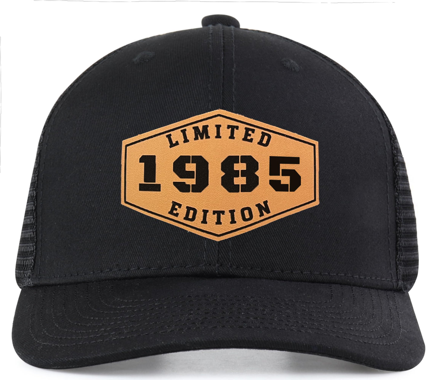 Lichfamy 40th Birthday Decorations for Men - 40 Year Old Gifts for Men Women 40th Birthday Gifts Men 1985 1986 Leather Patch Trucker Hat