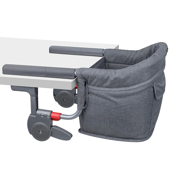 Hook On High Chair: Portable Fast Table Chair with Storage Bag, Clip on High Chairs for Babies and Toddlers, Foldable Baby...