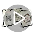 Officemate Recycled Plastic Free Standing Clipboard with Easel Back, Lightweight Portable Writing Foldable Clip Board for ...
