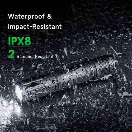 NEXTORCH E52D Rechargeable Flashlight High Lumen, 3700 Lumen Tactical Flashlight with 3 Mode & Strobe for Outdoor Hiking, Daily Overhaul, Camping, Proximity Finding, Urban Commuting, Emergency Defense