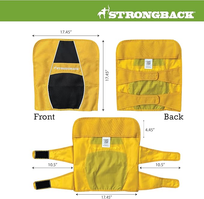 STRONGBACK Lumbar Support Stadium Seat for Bleachers – Ergonomic Chair with Back Support for Adults & All-Day Comfort