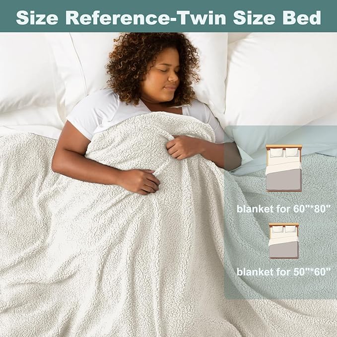 MAOOHON Grounding Blanket, Earth Connected Bedding Throw, Grounding Sheet for Improved Sleep, Includes Silver Fiber 50x60 Inch, Beige