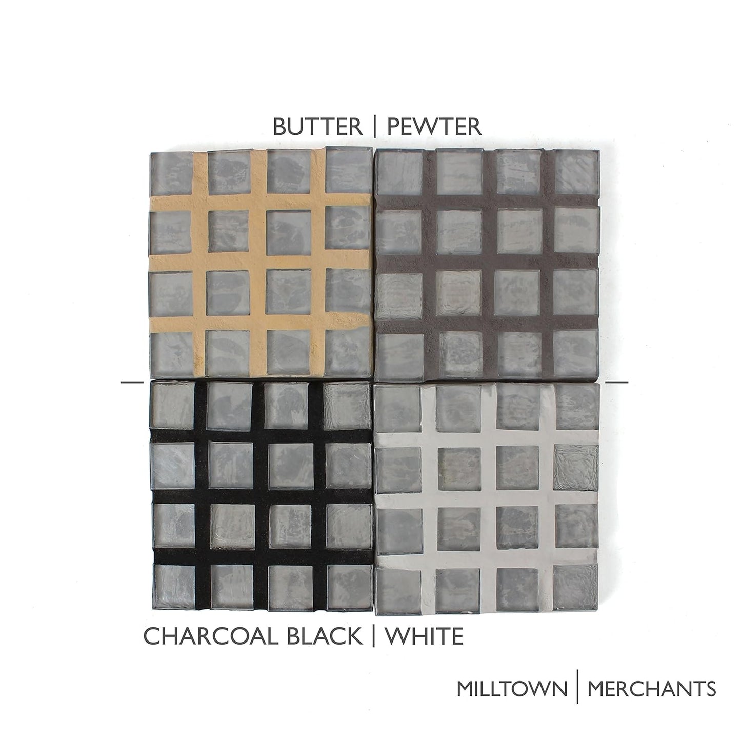 Milltown Merchants 16 oz Pewter Grout - Great for Mosaic Making - 1 Pound of Charcoal Gray Mosaic Tile Grout