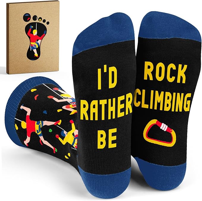 VICRAZY Rock Climbing Gifts - Ultimate Rock Climbing Gear Socks, Unique Gift for Climbers, Exceptional Gifts for Climbers ...