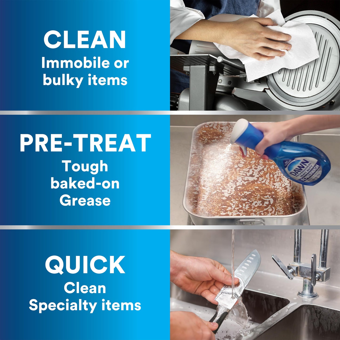 Dawn PRO Heavy Duty Powerwash, Bulk Foaming Dish Spray for Cleaning Burnt-On Grease in Commercial Kitchens, 16 fl oz (Case of 6)
