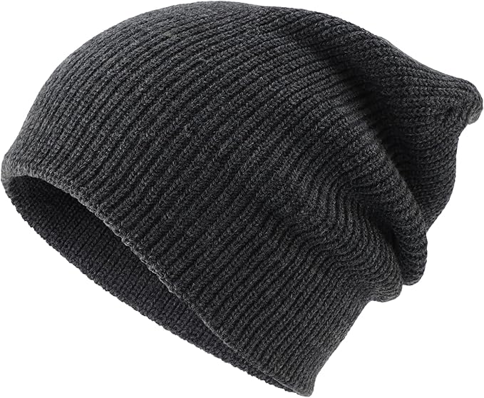 Connectyle Classic Double Layer Knit Beanie Hat Warm Thick Acrylic Winter Hats Daily Cuffed Beanies Watch Hat for Men Women