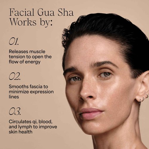 WILDLING Empress Stone Gua Sha Facial Stone I Facial Massage Stone to Lift, Plump, Tone + Sculpt I Patented Design Crafted with 100% Authentic Bian Stone