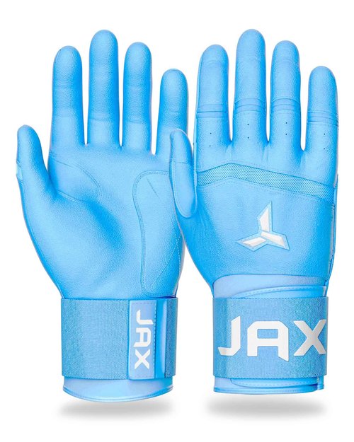 JAX Batting Gloves | Baby Blue | Strap Cuff